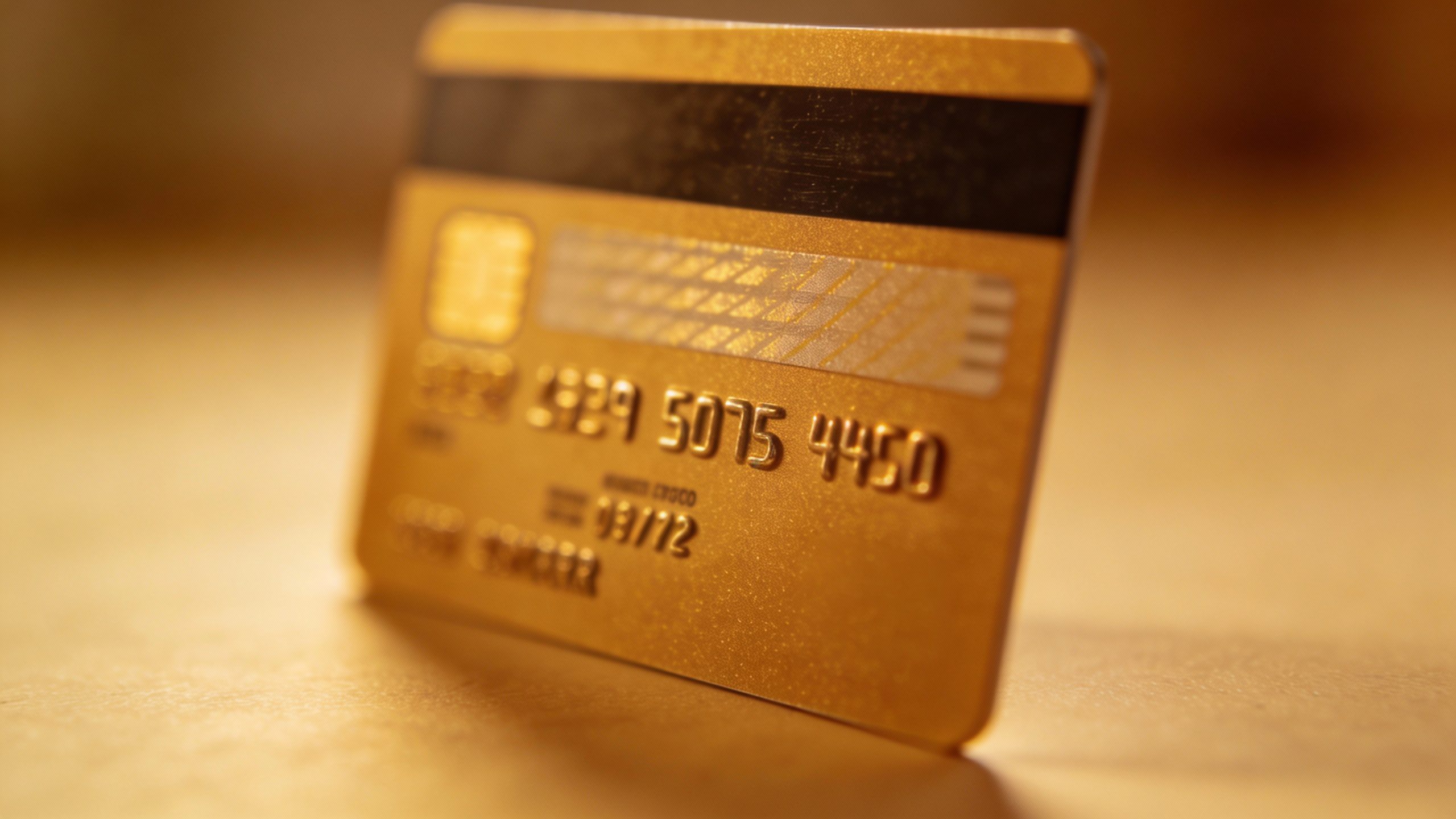 single credit card with 20% APR text, macro shot