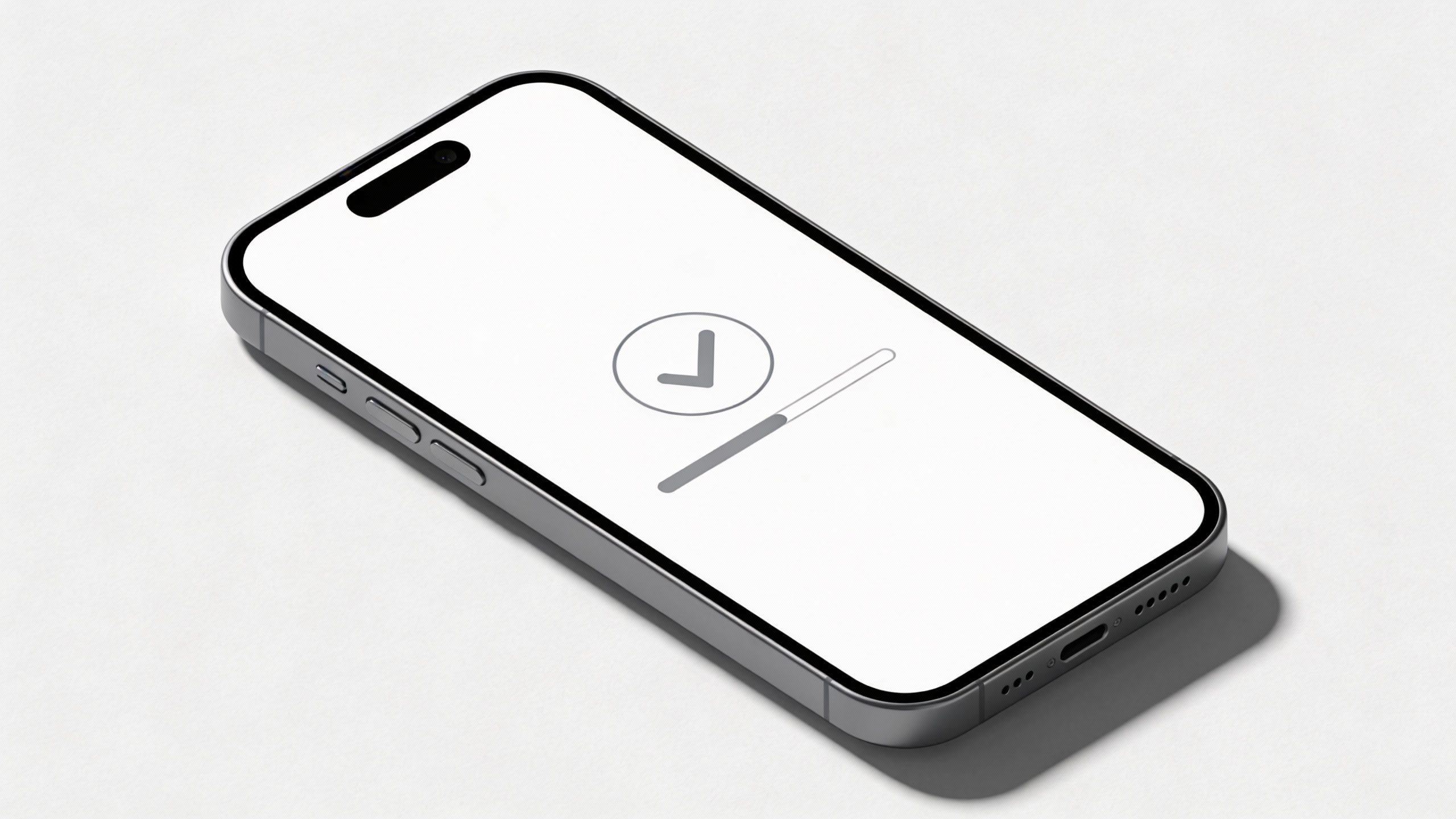 Minimalist smartphone screen showing one automated transfer confirmation