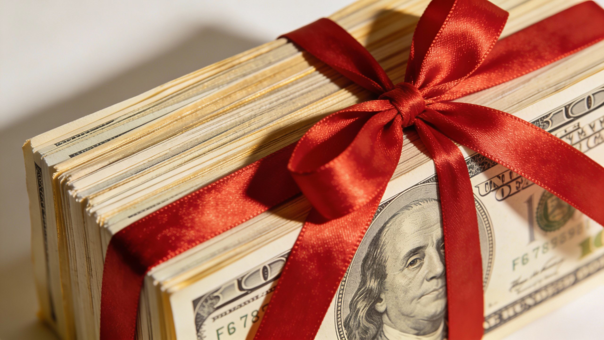 **Stack of crisp dollar bills tied with a ribbon**  Each prompt is concise, visually focused, and directly tied to the article’s theme of simple, actionable money-saving.