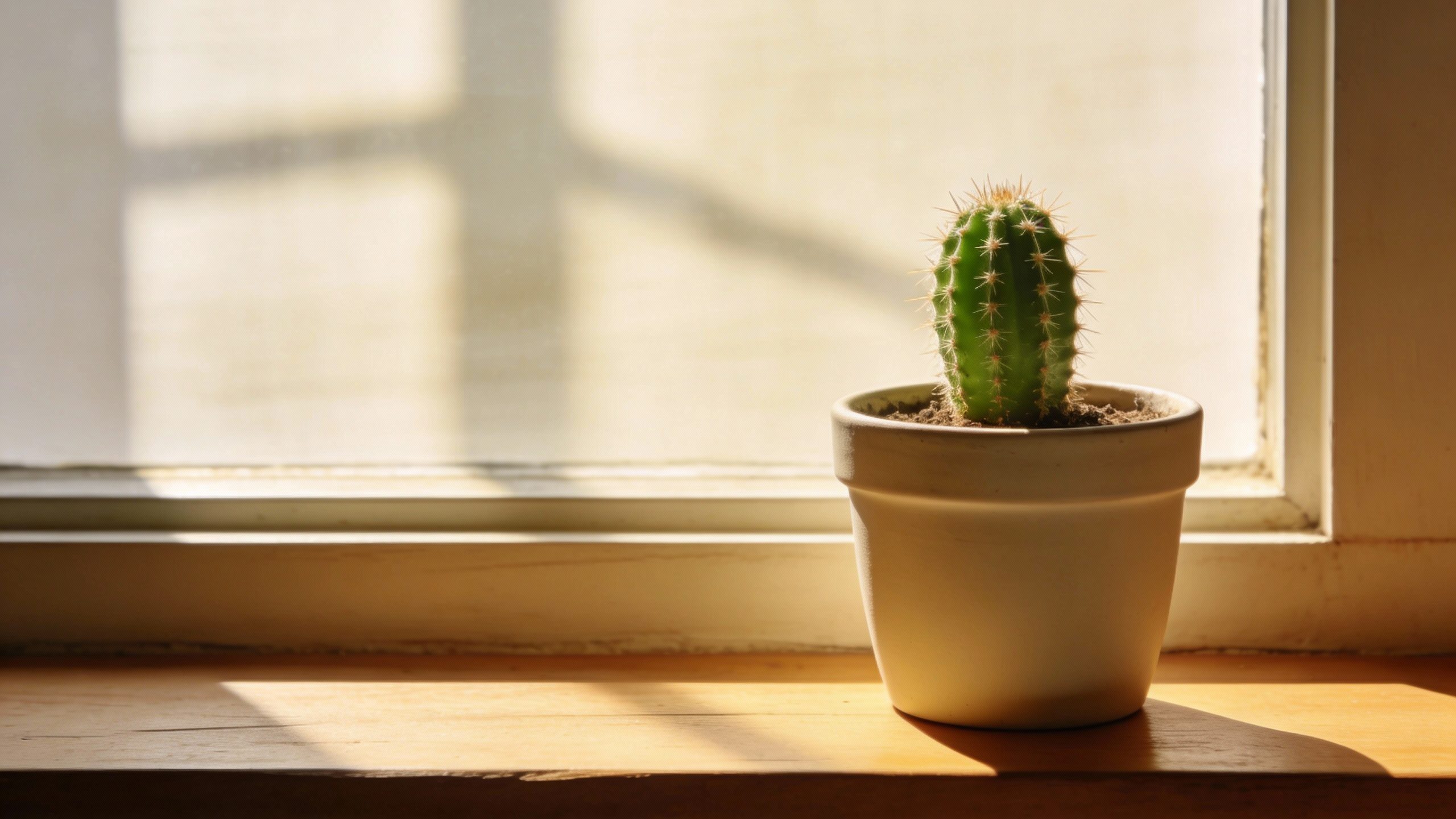 **Small potted cactus on a sunny windowsill**  Each prompt is concise, visually focused, and directly tied to the themes of simplicity and intentional living in the article.