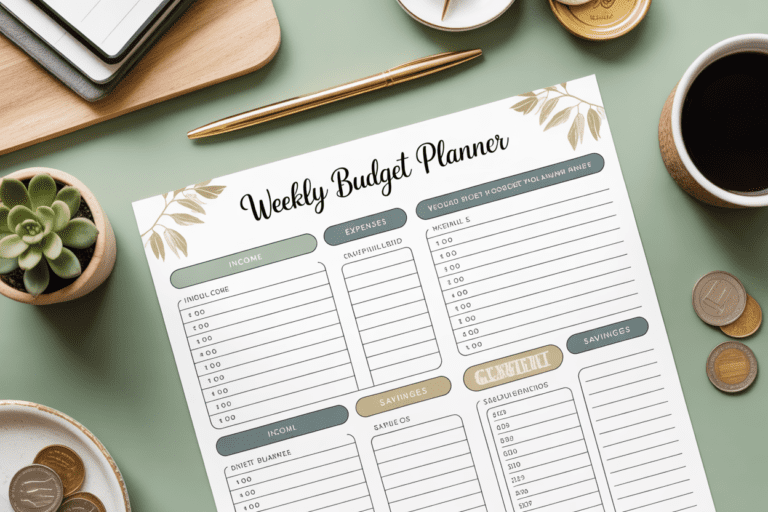 Weekly Budget Planner Printable for Beginners (Easy, Simple & Effective)