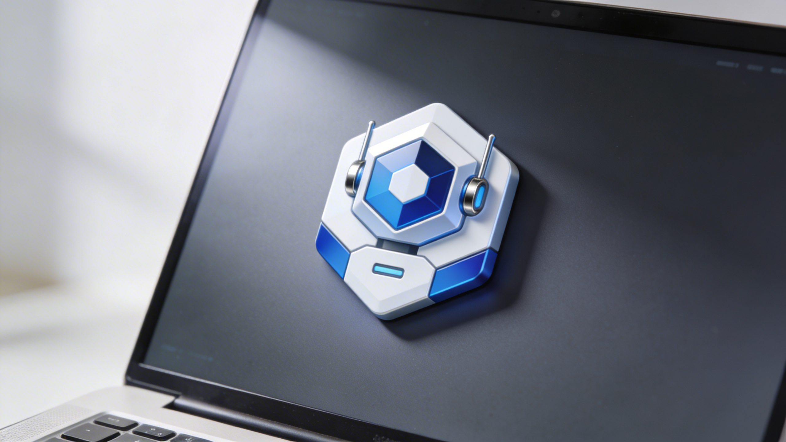 closeup of a single labeled robo-advisor icon on a laptop screen