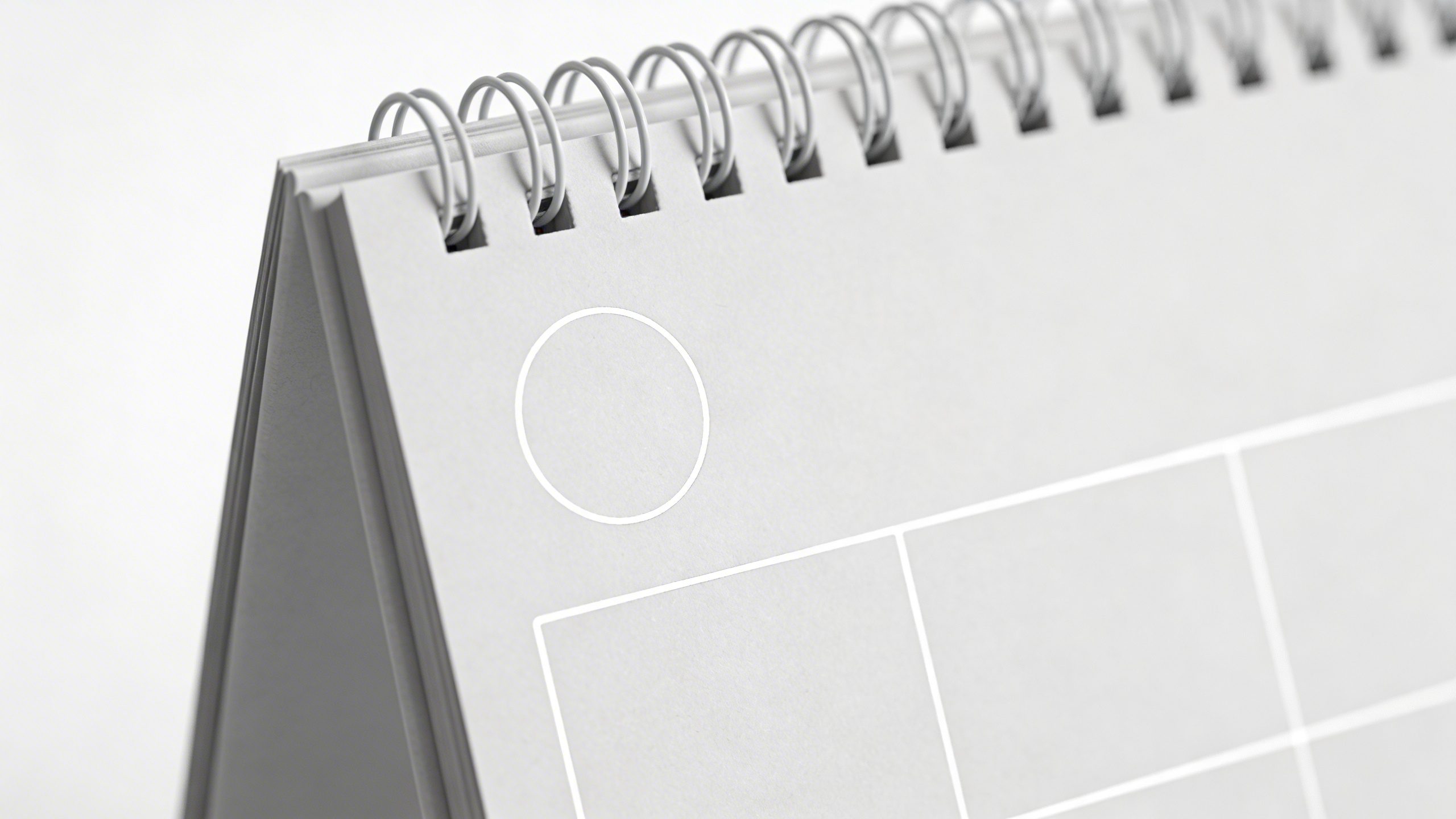 closeup of a single white-outlined calendar page marking a travel date