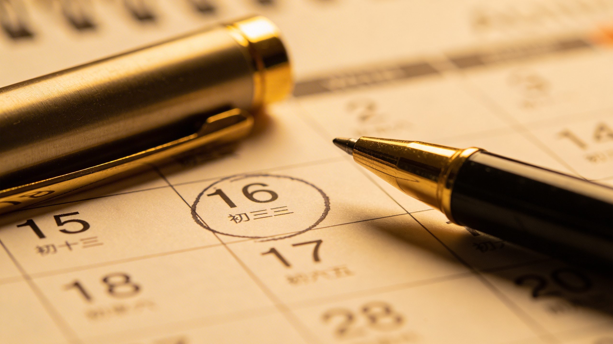 Close-up of a single calendar page marking a monthly savings goal with a pen